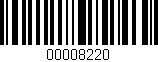 Código de barras (EAN, GTIN, SKU, ISBN): '00008220'