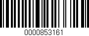 Código de barras (EAN, GTIN, SKU, ISBN): '0000853161'