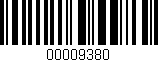 Código de barras (EAN, GTIN, SKU, ISBN): '00009380'