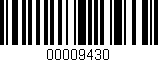Código de barras (EAN, GTIN, SKU, ISBN): '00009430'
