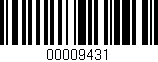 Código de barras (EAN, GTIN, SKU, ISBN): '00009431'