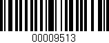 Código de barras (EAN, GTIN, SKU, ISBN): '00009513'