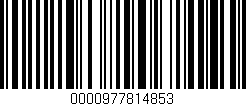 Código de barras (EAN, GTIN, SKU, ISBN): '0000977814853'