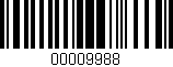Código de barras (EAN, GTIN, SKU, ISBN): '00009988'