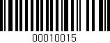 Código de barras (EAN, GTIN, SKU, ISBN): '00010015'