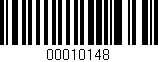 Código de barras (EAN, GTIN, SKU, ISBN): '00010148'