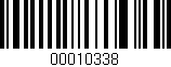Código de barras (EAN, GTIN, SKU, ISBN): '00010338'