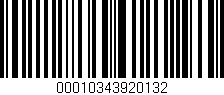 Código de barras (EAN, GTIN, SKU, ISBN): '00010343920132'