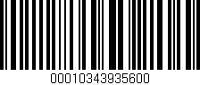 Código de barras (EAN, GTIN, SKU, ISBN): '00010343935600'