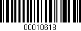 Código de barras (EAN, GTIN, SKU, ISBN): '00010618'