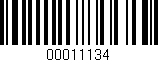 Código de barras (EAN, GTIN, SKU, ISBN): '00011134'