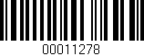 Código de barras (EAN, GTIN, SKU, ISBN): '00011278'