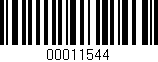 Código de barras (EAN, GTIN, SKU, ISBN): '00011544'