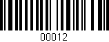 Código de barras (EAN, GTIN, SKU, ISBN): '00012'