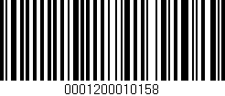 Código de barras (EAN, GTIN, SKU, ISBN): '0001200010158'