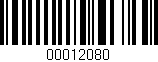 Código de barras (EAN, GTIN, SKU, ISBN): '00012080'