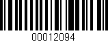 Código de barras (EAN, GTIN, SKU, ISBN): '00012094'