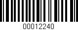 Código de barras (EAN, GTIN, SKU, ISBN): '00012240'