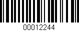Código de barras (EAN, GTIN, SKU, ISBN): '00012244'