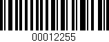 Código de barras (EAN, GTIN, SKU, ISBN): '00012255'
