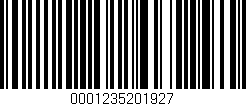 Código de barras (EAN, GTIN, SKU, ISBN): '0001235201927'
