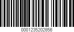 Código de barras (EAN, GTIN, SKU, ISBN): '0001235202856'