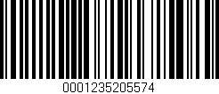 Código de barras (EAN, GTIN, SKU, ISBN): '0001235205574'