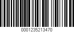 Código de barras (EAN, GTIN, SKU, ISBN): '0001235213470'