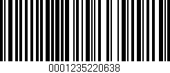 Código de barras (EAN, GTIN, SKU, ISBN): '0001235220638'
