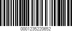 Código de barras (EAN, GTIN, SKU, ISBN): '0001235220652'