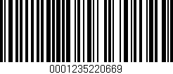 Código de barras (EAN, GTIN, SKU, ISBN): '0001235220669'