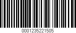 Código de barras (EAN, GTIN, SKU, ISBN): '0001235221505'