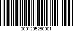 Código de barras (EAN, GTIN, SKU, ISBN): '0001235250901'