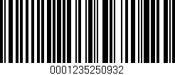 Código de barras (EAN, GTIN, SKU, ISBN): '0001235250932'