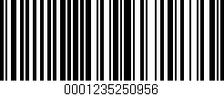 Código de barras (EAN, GTIN, SKU, ISBN): '0001235250956'