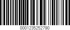 Código de barras (EAN, GTIN, SKU, ISBN): '0001235252790'