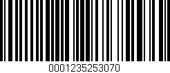 Código de barras (EAN, GTIN, SKU, ISBN): '0001235253070'