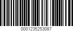 Código de barras (EAN, GTIN, SKU, ISBN): '0001235253087'