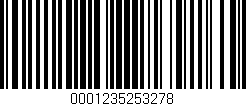 Código de barras (EAN, GTIN, SKU, ISBN): '0001235253278'