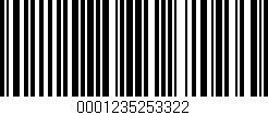 Código de barras (EAN, GTIN, SKU, ISBN): '0001235253322'