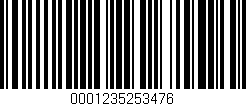 Código de barras (EAN, GTIN, SKU, ISBN): '0001235253476'