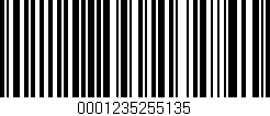 Código de barras (EAN, GTIN, SKU, ISBN): '0001235255135'