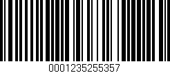 Código de barras (EAN, GTIN, SKU, ISBN): '0001235255357'