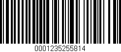 Código de barras (EAN, GTIN, SKU, ISBN): '0001235255814'