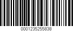 Código de barras (EAN, GTIN, SKU, ISBN): '0001235255838'