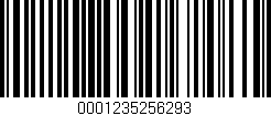 Código de barras (EAN, GTIN, SKU, ISBN): '0001235256293'
