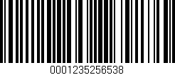 Código de barras (EAN, GTIN, SKU, ISBN): '0001235256538'