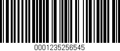 Código de barras (EAN, GTIN, SKU, ISBN): '0001235256545'
