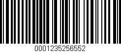 Código de barras (EAN, GTIN, SKU, ISBN): '0001235256552'