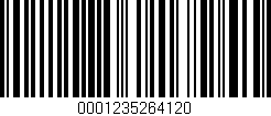 Código de barras (EAN, GTIN, SKU, ISBN): '0001235264120'